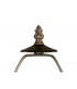 1 Light Tree Like Table Lamp E27 With 30cm Tiffany Shade, Green, Crystal, Aged Antique Brass - 6