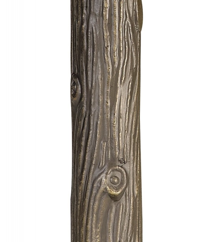 1 Light Tree Like Table Lamp E27 With 30cm Tiffany Shade, Green, Crystal, Aged Antique Brass - 8