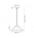 2 Light Downlighter Ceiling Pendant E27 With 40cm Tiffany Shade, Green, Crystal, Aged Antique Brass - 2