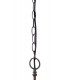 2 Light Downlighter Ceiling Pendant E27 With 40cm Tiffany Shade, Green, Crystal, Aged Antique Brass - 5