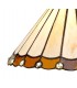 3 Light Downlighter Ceiling Pendant E27 With 30cm Tiffany Shade, Amber, Crystal, Aged Antique Brass - 8