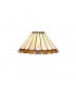 3 Light Downlighter Ceiling Pendant E27 With 30cm Tiffany Shade, Amber, Crystal, Aged Antique Brass - 10