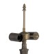2 Light Octagonal Table Lamp E27 With 40cm Tiffany Shade, Amber, Crystal, Aged Antique Brass - 4