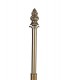 2 Light Octagonal Table Lamp E27 With 40cm Tiffany Shade, Amber, Crystal, Aged Antique Brass - 5