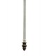 3 Light Uplighter Ceiling Pendant E27 With 40cm Tiffany Shade, Amber, Crystal, Aged Antique Brass - 7