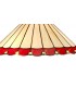 1 Light Downlighter Ceiling Pendant E27 With 40cm Tiffany Shade, Red, Crystal, Aged Antique Brass - 8