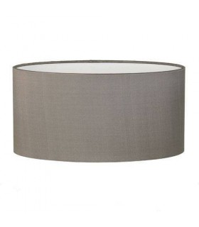 Oval Silk Oyster Fabric Shade - 1