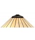 3 Light Uplighter Ceiling Pendant E27 With 40cm Tiffany Shade, Blue, Crystal, Aged Antique Brass - 9