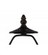 1 Light Octagonal Table Lamp E27 With 30cm Tiffany Shade, Grey, Crystal, Aged Antique Brass - 5