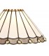3 Light Semi Flush Ceiling E27 With 30cm Tiffany Shade, Grey, Crystal, Aged Antique Brass - 9