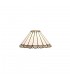 3 Light Semi Flush Ceiling E27 With 30cm Tiffany Shade, Grey, Crystal, Aged Antique Brass - 10