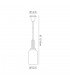 1 Light Ceiling Pendant E27 With 30cm Cylinder Glass, Polished Nickel, Matt Black, Smoked, Clear - 2