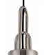 1 Light Ceiling Pendant E27 With 30cm Cylinder Glass, Polished Nickel, Matt Black, Smoked, Clear - 7