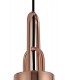1 Light Ceiling Pendant E27 With 30cm Cylinder Glass, Copper, Matt Black, Clear - 7