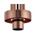 1 Light Ceiling Pendant E27 With 30cm Cylinder Glass, Copper, Matt Black, Clear - 8