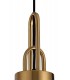 1 Light Ceiling Pendant E27 With 30cm Cylinder Glass, Brass Gold, Matt Black, Clear - 7