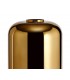1 Light Ceiling Pendant E27 With 30cm Cylinder Glass, Brass Gold, Matt Black, Clear - 10