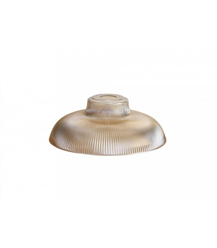 3 Light Telescopic Ceiling Pendant E27 With 30cm Round Glass Shade, Antique Brass, Amber - 6