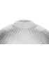 3 Light Telescopic Ceiling Pendant E27 With 38cm Dome Glass Shade, Antique Brass, Clear - 3