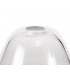 3 Light Telescopic Ceiling Pendant E27 With 30cm Smooth Bell Glass Shade, Antique Brass, Clear - 3