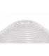 3 Light Telescopic Ceiling Pendant E27 With 33.5cm Prismatic Glass Shade, Antique Brass, Clear - 8