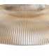 3 Light Telescopic Ceiling Pendant E27 With 30cm Round Glass Shade, Polished Nickel, Amber - 5