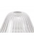 3 Light Telescopic Ceiling Pendant E27 With 30cm Bell Glass Shade, Polished Nickel, Clear - 3