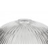 3 Light Telescopic Ceiling Pendant E27 With 30cm Dome Glass Shade, Polished Nickel, Clear - 3