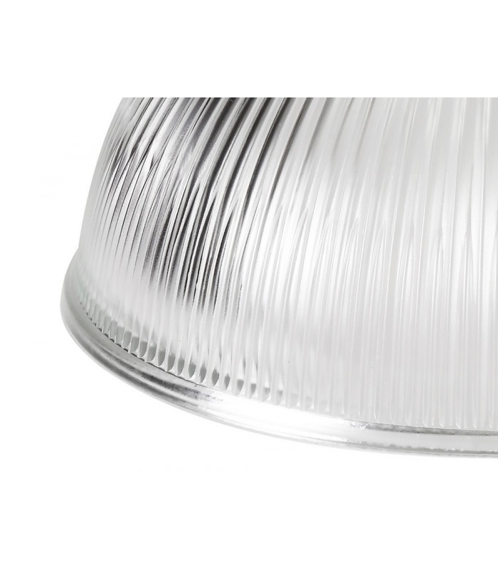 3 Light Telescopic Ceiling Pendant E27 With 30cm Dome Glass Shade, Polished Nickel, Clear - 4