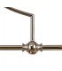 3 Light Telescopic Ceiling Pendant E27 With 30cm Dome Glass Shade, Polished Nickel, Clear - 10