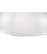 3 Light Telescopic Ceiling Pendant E27 With 38cm Dome Glass Shade, Polished Nickel, Clear - 5