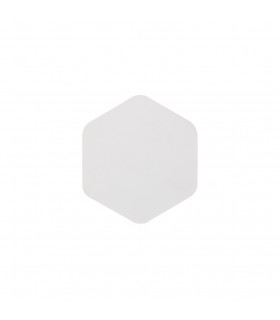 Magnetic Base Wall Lamp, 12W LED 3000K 498lm, 15cm Vertical Hexagonal, Sand White - 1