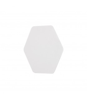 Magnetic Base Wall Lamp, 12W LED 3000K 498lm, 20cm Horizontal Hexagonal, Sand White - 1
