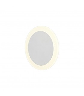 Magnetic Base Wall Lamp, 12W LED 3000K 498lm, 15, 19cm Round Centre, Sand White, Acrylic Frosted Diffuser - 1