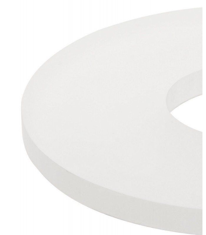 Magnetic Base Wall Lamp, 12W LED 3000K 498lm, 15, 19cm Vertical Hexagonal Centre, Sand White, Round Acrylic Frosted Diffuser - 1