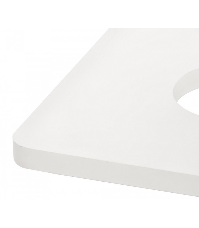 Magnetic Base Wall Lamp, 12W LED 3000K 498lm, 15cm Horizontal Hexagonal 19cm Square Centre, Sand White, Acrylic Frosted Diffuser