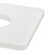 Magnetic Base Wall Lamp, 12W LED 3000K 498lm, 15cm Horizontal Hexagonal 19cm Square Centre, Sand White, Acrylic Frosted Diffuser