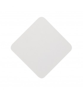 Magnetic Base Wall Lamp, 12W LED 3000K 498lm, 20, 19cm Diamond Centre, Sand White, Acrylic Frosted Diffuser - 1