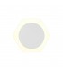 Magnetic Base Wall Lamp, 12W LED 3000K 498lm, 15cm Round 19cm Horizontal Hexagonal Centre, Sand White, Acrylic Frosted Diffuser 
