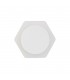 Magnetic Base Wall Lamp, 12W LED 3000K 498lm, 15cm Round 19cm Horizontal Hexagonal Centre, Sand White, Acrylic Frosted Diffuser 