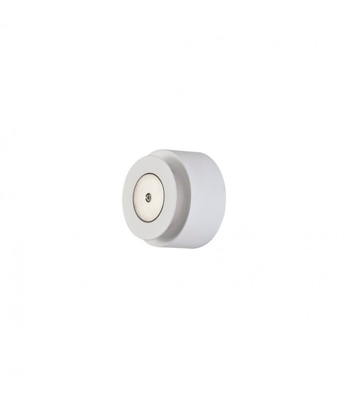 Magnetic Base Wall Lamp, 12W LED 3000K 498lm, 15cm Round 19cm Horizontal Hexagonal Centre, Sand White, Acrylic Frosted Diffuser 