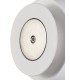 Magnetic Base Wall Lamp, 12W LED 3000K 498lm, 15cm Round 19cm Horizontal Hexagonal Centre, Sand White, Acrylic Frosted Diffuser 