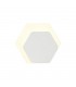 Magnetic Base Wall Lamp, 12W LED 3000K 498lm, 15, 19cm Horizontal Hexagonal Right Offset, Sand White, Acrylic Frosted Diffuser -