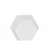 Magnetic Base Wall Lamp, 12W LED 3000K 498lm, 15, 19cm Horizontal Hexagonal Right Offset, Sand White, Acrylic Frosted Diffuser -