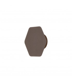 Magnetic Base Wall Lamp, 12W LED 3000K 498lm, 15cm Horizontal Hexagonal, Coffee - 1