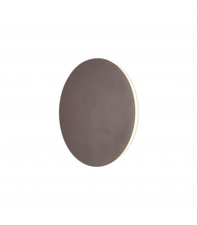 Magnetic Base Wall Lamp, 12W LED 3000K 498lm, 20, 19cm Centre, Coffee, Acrylic Frosted Diffuser - 1