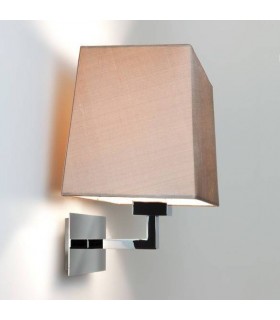 1 Light Indoor Wall Light Polished Nickel  - Shade Not Included, E27 - 1
