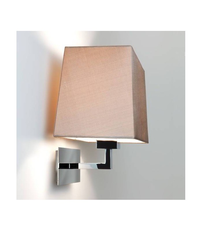 1 Light Indoor Wall Light Polished Nickel  - Shade Not Included, E27 - 1