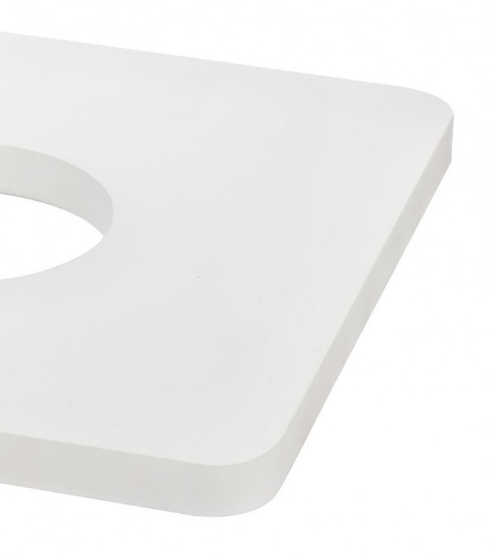 Magnetic Base Wall Lamp, 12W LED 3000K 498lm, 15cm Horizontal Hexagonal 19cm Square Centre, Coffee, Acrylic Frosted Diffuser - 5