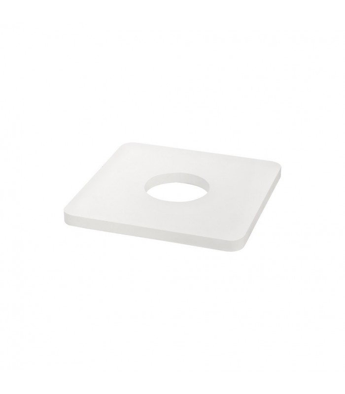 Magnetic Base Wall Lamp, 12W LED 3000K 498lm, 15cm Horizontal Hexagonal 19cm Square Centre, Coffee, Acrylic Frosted Diffuser - 6